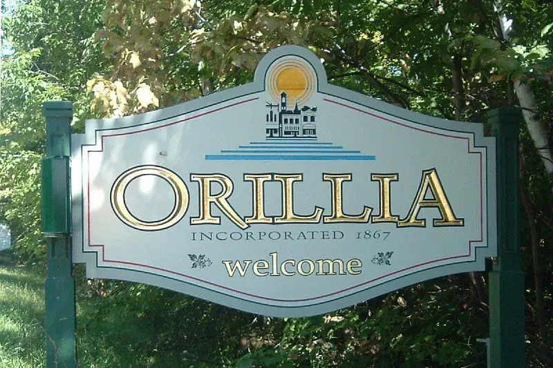 Welcome to Orillia sign